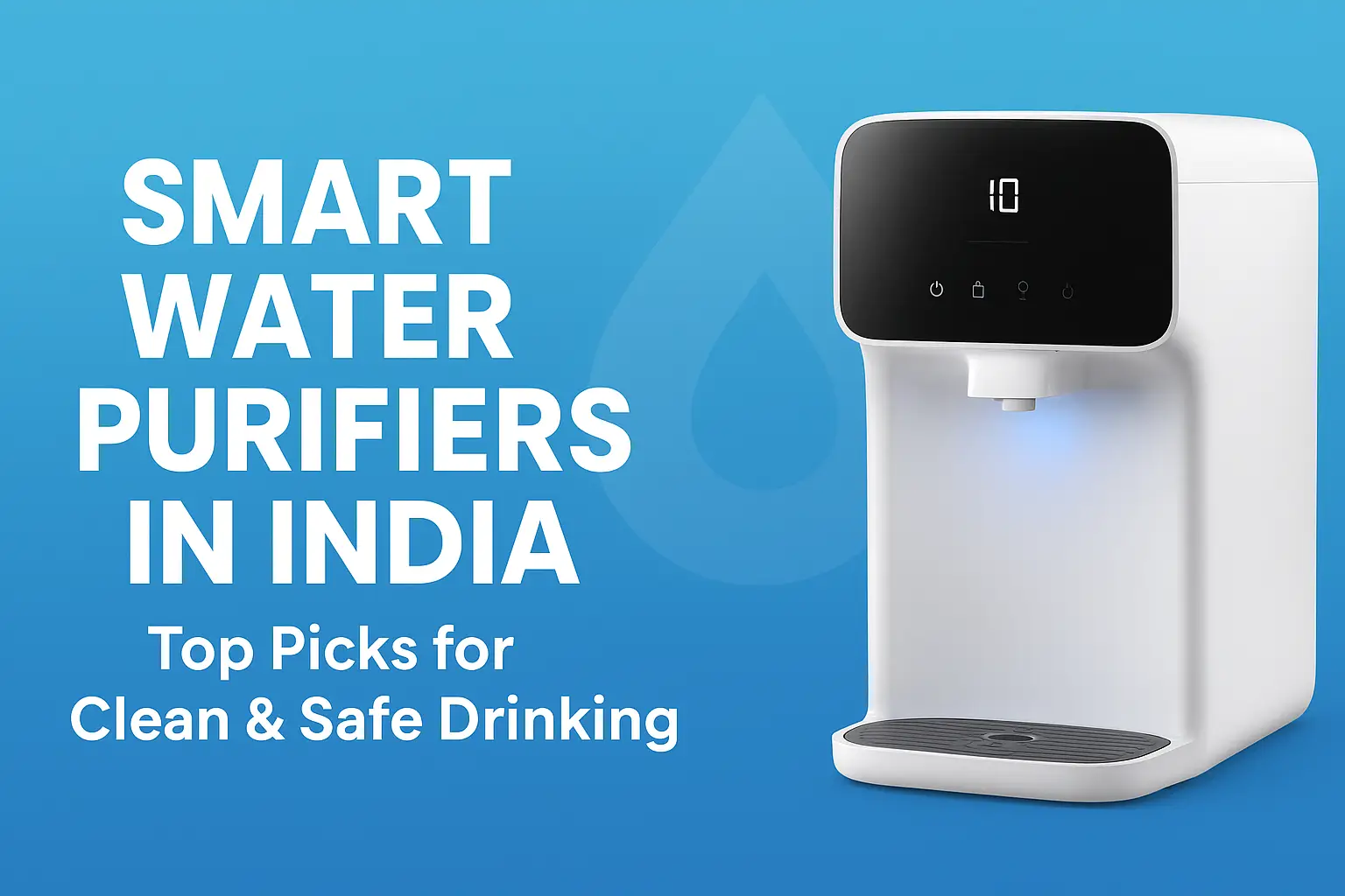 Smart Water Purifiers in India – Top 5 Picks for Clean & Safe Drinking