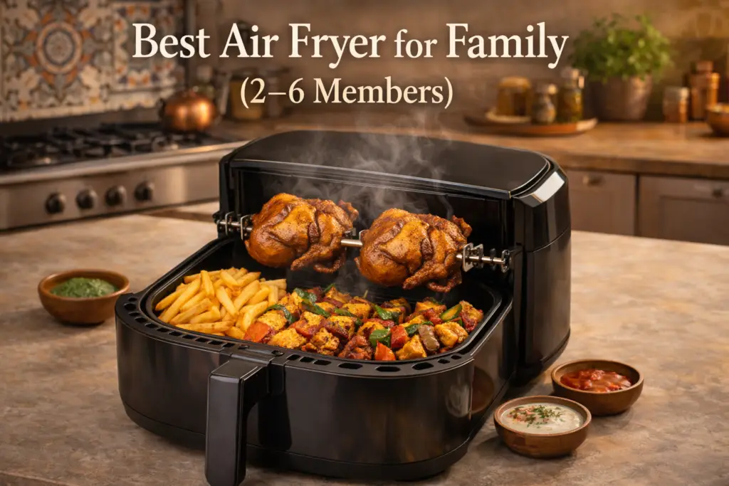 Best Air Fryer for Family (2–6 Members) – Large Capacity Air Fryers in India (2026) 3 best air fryer for family large capacity air fryer India