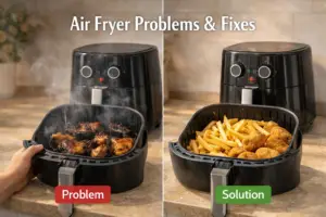 air fryer problems and fixes smoke not heating solution guide